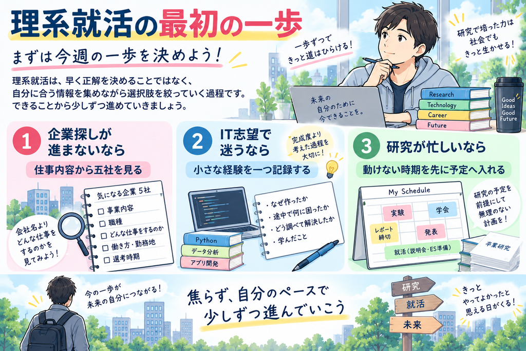 理系就活の最初の一歩