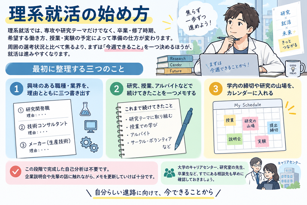 理系就活の始め方